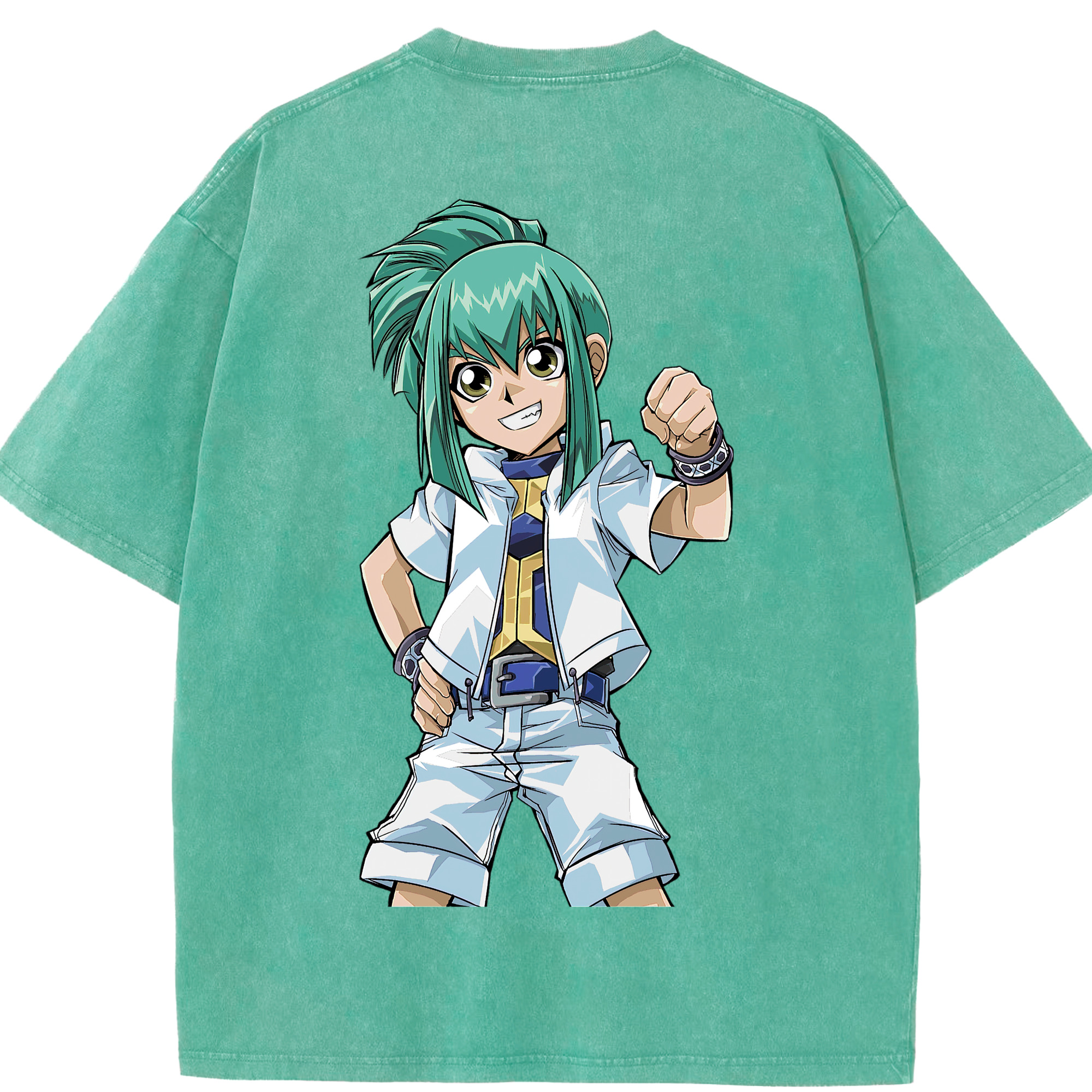 （画像用） 遊☆戯☆王 Yu-Gi-Oh! 綿100% ヴィンテージ風 半袖Tシャツ（背面プリント）